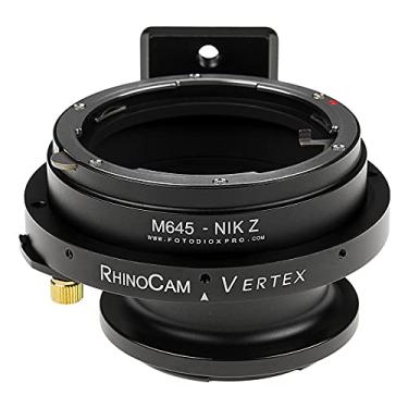 Imagem de Adaptador de costura rotativa RhinoCam Vertex, compatível com lente SLR de montagem Mamiya 645 (M645) para câmeras sem espelho Nikon Z-Mount