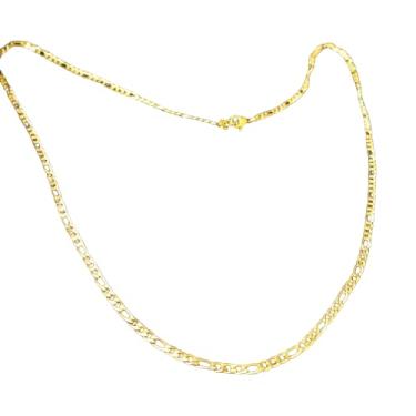 Imagem de Corrente Masculina Banhada a Ouro + Pulseira para Homem (Kit)