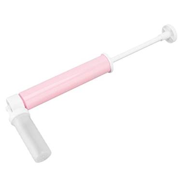 Imagem de Escova de ar de decoração de bolo manual, tanque transparente Controle de aerógrafo de bolo manual multifuncional Pressão de pulverização para bolos de chocolate Rosa