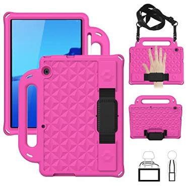 Imagem de Acessórios para tablets Para Huawei Mediapad T5 10.1 Diamond Series EVA EVA Anti-Fall Sleeve Sleeve Protetive Shell Case com suporte e cinta