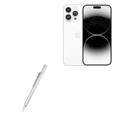 Imagem de Caneta Stylus BoxWave compatível com Apple iPhone 14 Pro Max (Caneta Stylus da BoxWave) - Caneta Stylus capacitiva FineTouch, caneta Stylus super precisa para Apple iPhone 14 Pro Max - Prata metálica
