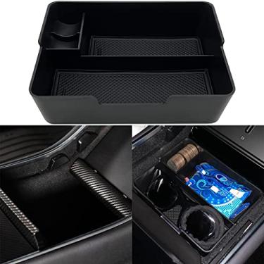Imagem de Jojomark para Tesla modelo 3 acessórios centro console organizador 2017 2018 2019 2020 Tesla modelo 3/2020 modelo Y