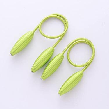 Imagem de Cinta de cortina DIY criativa sem perfurações e sem instalação, fivela magnética, prendedores de cortina, T4, 2 PCS
