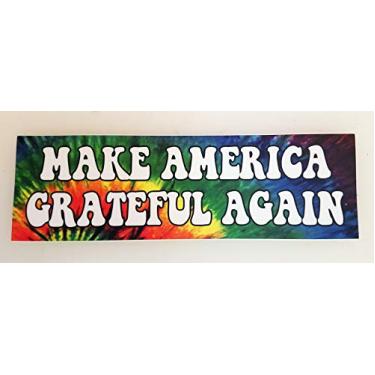Imagem de Minglewood Trading Make America Grateful Adesivo de vinil de para-choque - Grateful Dead Jerry Garcia - Gravata tingida MAGA