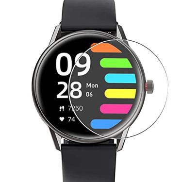 Imagem de Puccy Protetor de tela de vidro temperado para smartwatch Peats Pro 1 – Pacote com 3