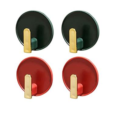 Imagem de KIZQYN Ganchos de casaco cabide montado na parede, cabide de casaco montado na parede, ganchos de parede de metal elegantes modernos, para entrada, banheiro, quarto, cabide de cozinha montado na parede (cor: 1)