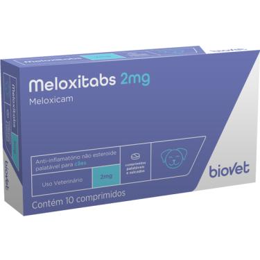 Imagem de Anti-inflamatório Meloxitabs Biovet 2 mg - 10 Comprimidos