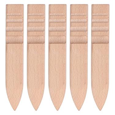 Imagem de 5Pcs Polidor de Couro Polidor de Couro de Faia, Pacote de Limpador de Borda Conjunto de Ferramentas para Artesanato Manual para DIY