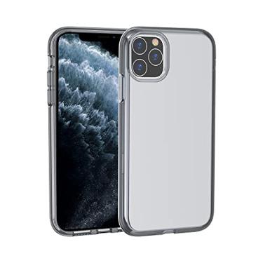 Imagem de Capa de celular transparente transparente para iPhone 14 Plus 13 11 12 Pro Max X XS XR Mini protetora resistente e rígida nas costas, capa absorvente de choque, preta, Se 2020 ou Se 2022