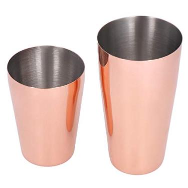 Imagem de Coqueteleira,Boston Shaker A?o Inoxid¨¢vel Martini Coquetel para Vinhos Coqueteleira Batedeira Latas Ferramentas de Bartender para Bar Caf¨¦ Bartending, Homebars(Rose Gold), Coqueteleira Misturado