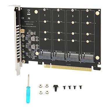 Imagem de NVMe Protocol SSD M.2 Equipamento Portátil PCIE 4.0 Adaptador Cartão Adaptador 4 Portas M.2 NVMe SSD para PCIE X16 M Chave Conversor de Disco Rígido Expansão X Suporte de 32 Gbps (ph44)