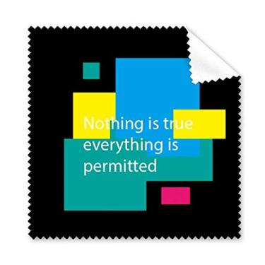 Imagem de Nothing Is True Everything Is Permitted pano de limpeza para tela do telefone, 5 peças