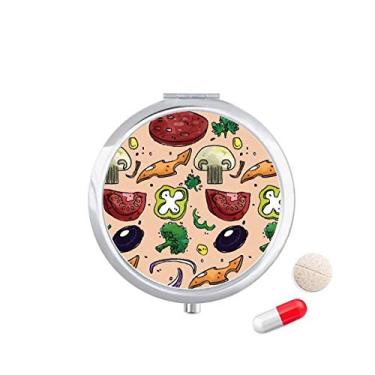 Imagem de Pizza Tomate Foods Pimentas, Cebola, Caixa de Armazenamento de Remédios, Recipiente