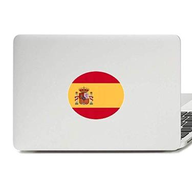 Imagem de Adesivo de notebook com a bandeira nacional da Espanha com emblema da Europa