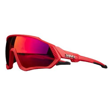 Imagem de KAPVOE Óculos de ciclismo polarizados TR90, óculos de sol esportivos leves para mulheres, homens, óculos de bicicleta, acessórios de corrida (13, 05 Lentes)