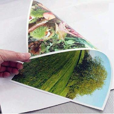 Imagem de Papel Fotográfico Dupla Face 120g A4 Branco Brilhante Resistente à Água / 50 Folhas