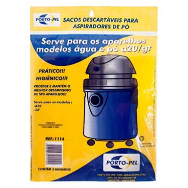 Imagem de Pacote com 3 Sacos Descartáveis para Aspirador de Pó Electrolux A20/GT Porto-Pel 1114