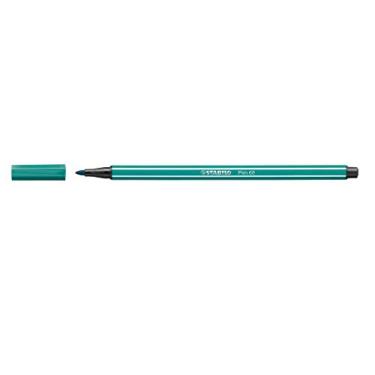 Imagem de Caneta Hidrográfica Premium – STABILO Pen 68 – Caixa com 10 unidades – Azul Turquesa