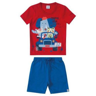 Imagem de Conjunto Infantil Camiseta E Bermuda 84637 - Malwee Zig Zig Zaa