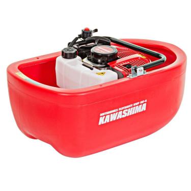 Imagem de Motobomba Flutuante Kawashima KWP15F4 Motor 2 Tempos á Combustão 43cc Ideal Para Irrigação Com Mangueira, Abraçadeiras, Bico Esguicho e Bico Leque