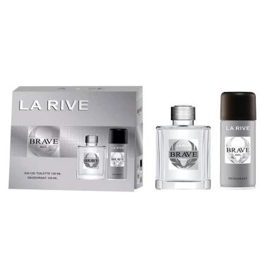 Imagem de KIT LA RIVE BRAVE MAN EDT PERFUME MASCULINO 100ML E DESODORANTE 150ML Perioplus 