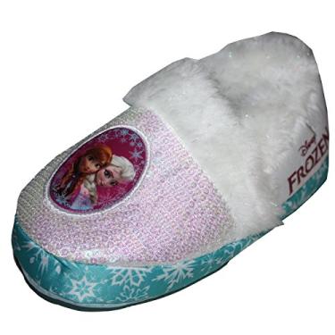 Imagem de Disney Frozen Anna & Elsa Pantufas Infantil Menina M dio 7/8 Branco, Branco, Small 5/6