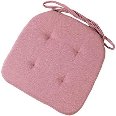 Imagem de Almofada De Cadeira Almofadas De Cadeira, Pacote De 2 Almofadas De Assento Com Laços Almofada De Jardim Almofada De Cadeira Capa De Assento Jardim Para Sala De Jantar Jardim Cozinha Escritório 42x