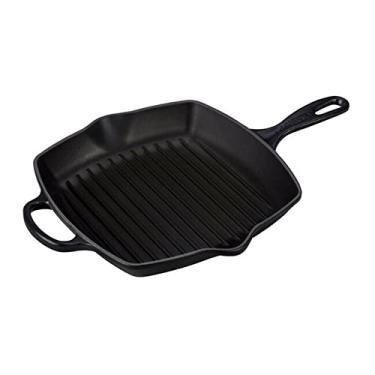 Imagem de Le Creuset Grelha Quadrada 26 cm Ferro Fundido Esmaltado Signature Black Onyx