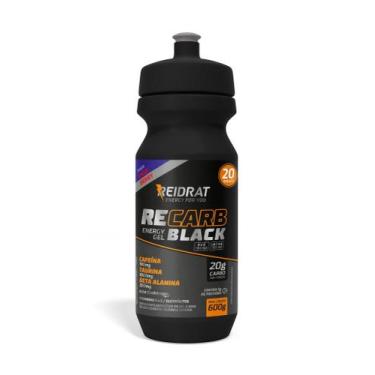 Imagem de Recarb Energy Gel Black Squeeze 600G Reidrat Nutrition 20 Doses Gel De