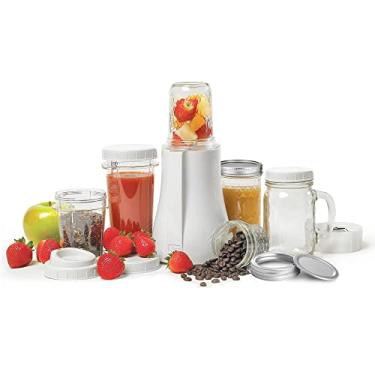 Imagem de Tribest Liquidificador pessoal PB-350 para shakes e smoothies com copos de liquidificador portátil, branco, grande