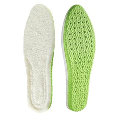 Imagem de Xiaofeigun Palmilhas grossas para sapatos,Palmilhas Térmicas Peludas com Extrato de Artemísia | Palmilhas elásticas para sapatos, inserções grossas respiráveis para caça, pesca, caminhadas