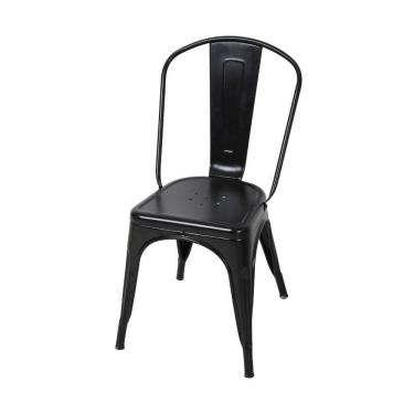 Imagem de Cadeira Tolix em Aço Preta Coisas Coisinhas
