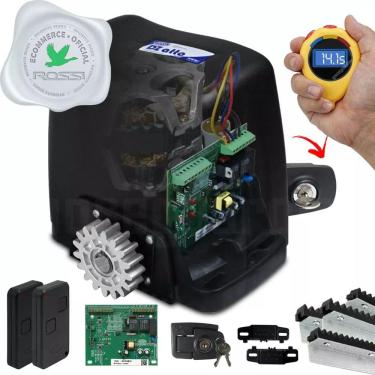 Imagem de Kit Motor Rossi Dz Atto Turbo 4m Crem 2 Control Portão 350kg