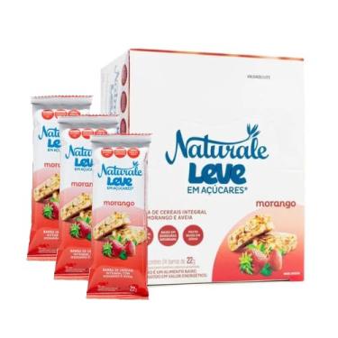 Imagem de Barra de Cereais Leve em Açúcares - Display 24 Unidades de 22g - Naturale (Morango)