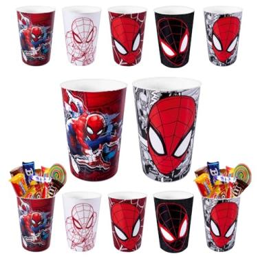 Imagem de Kit Copos para Festa Infantil Decoração Doces e Lembranças de Aniversário Personagens e Super Heróis Homem Aranha Kit 10 unidades