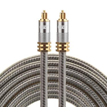 Imagem de Cabo de fibra óptica EMK OD8,0 mm Cabeça de metal banhada a ouro YL-A 5m