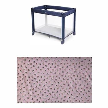 Imagem de Colchonete Para Berço Desmontável Chiqueirinho Cercadinho 95x55 (Bolinho Rosa)