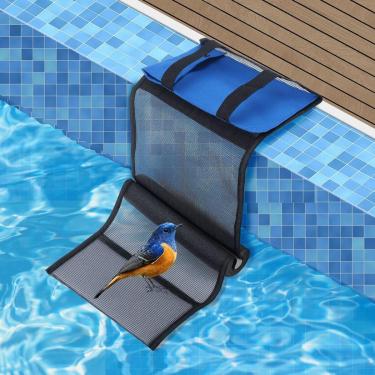 Imagem de Animal Saver Rampa de escape para piscinas, ferramenta de escada de malha de bichos de afogamento, dispositivo de resgate flutuante de 105 x 24 cm para animais pequenos