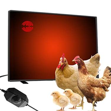 Imagem de RUITN Aquecedor de galinheiro, aquecedor de galinha radiante para galinheiro 120 watts eficiência energética mais seguro do que lâmpadas de chocadeira aquecedor para galinheiro 40,6 cm x 27,6 cm x