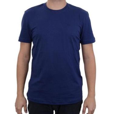 Imagem de Camiseta Masculina Lado Avesso Slim Fit Azul Nautico - LH23-Feminino