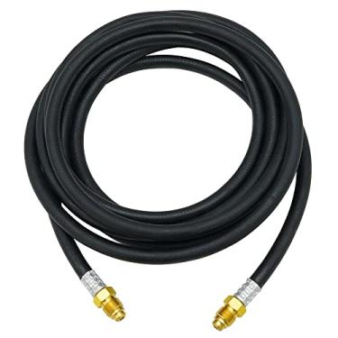 Imagem de OYHBO Mangueira de soldagem a gás inerte 4,5 m, mangueira adaptador regulador de medidor de fluxo de CO2 de argônio, Mig Tig, acessórios UNF-18RH de 5/8"