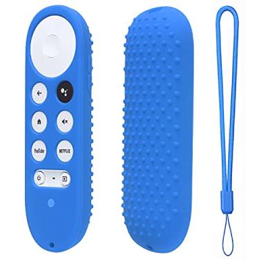 Imagem de Capa de silicone para Chromecast com Google TV 2020 Voice Remote Capa protetora para controle remoto Chromecast 2020 (azul celeste)