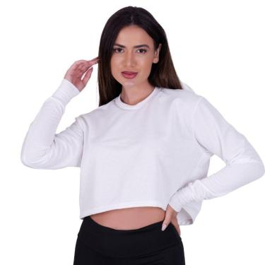 Imagem de Casaco de Moletom Feminino Blusa de Inverno Manga Longa Moletinho Samantha-Feminino