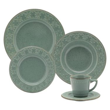 Imagem de Aparelho de Jantar Biona Malaquita em Cerâmica com 20 peças 