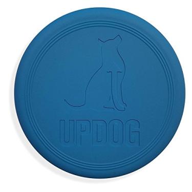 Imagem de Frisbee para cães | Feito nos EUA | Disco voador pequeno de 15 cm UpDog Products para cães (azul)