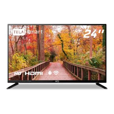 Imagem de Smart TV hq 24 LED hd, HDR10, Conversor Digital, 3 hdmi, 2 usb, wi-fi, Android 11, Design Slim hq