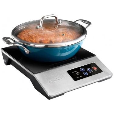 Imagem de Cooktop de Indução Portátil com Controle Digital e Temporizador 1800W, 110v, CHANGBERT FC1S13, Prateado