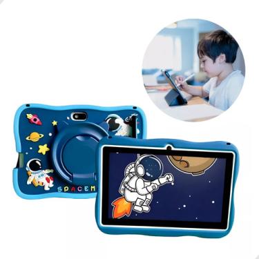 Imagem de Tablet Android +caneta De Touch Kids Astronauta 64gb 4gb Ram Smart tablet infantil Android 10.0 wi-fi bluetooth