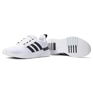 Imagem de adidas Tênis de corrida masculino Racer Tr21, Branco/carbono/núcleo preto, 41