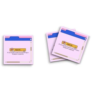 Imagem de Butler in the Home Sticky Notes Pacote com 12 7,6 cm x 7,6 cm, 50 folhas por bloco, mesa de pesquisa por computador - If I Ate Myself Would I Be Twice as Big Or Disappear Completely, blocos de notas